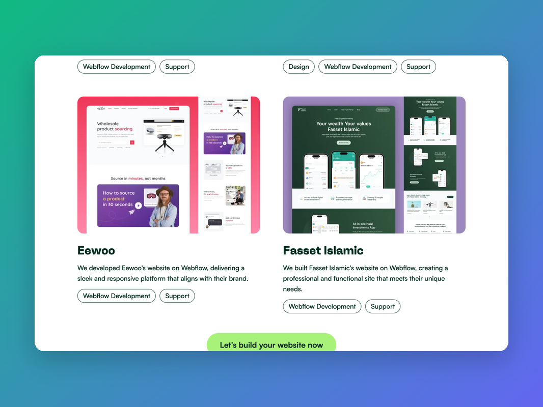 WeGems agency website screenshot